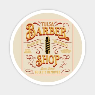 Vintage Tulsa Barber SHop Shirt Magnet